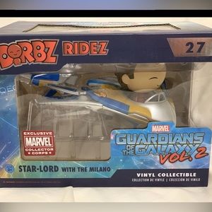NIB Funko Dorbz Ridez STAR-LORD w/  MILANO #27 Marvel Collector Corps Exclusive